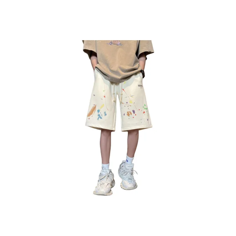 TYPERIGHTER Casual Shorts Unisex Apricot-0