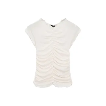 Massimo Dutti T Shirt Women's Ecru