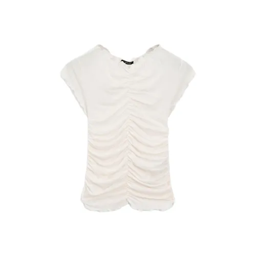 Massimo Dutti T Shirt Women's Ecru