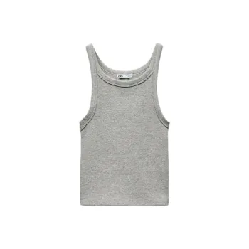 ZARA Tank Tops Women's Gray