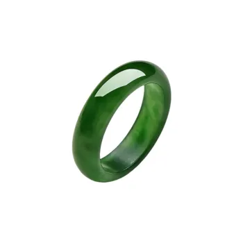 MY WORLD BEGINS AND ENDS WITH YOU Hetian Jade Rings Jasper Unisex