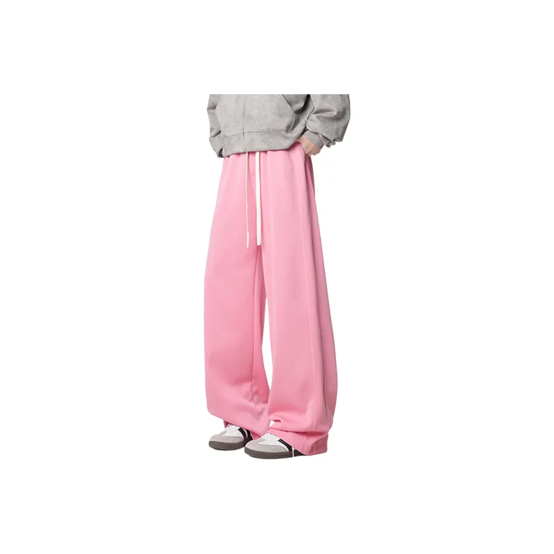 REXSHION Casual Pants Unisex White Heather Gray-23