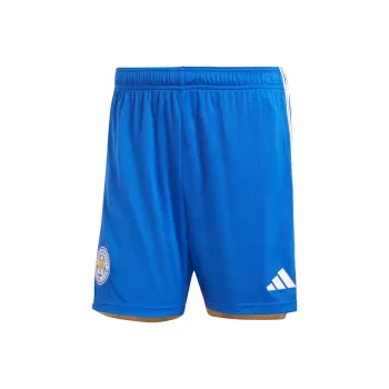 Adidas Leicester City Fc 23/24 Home Shorts Soccer Bottoms Men's Blue