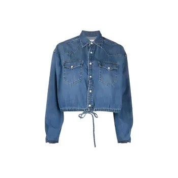 Polo Ralph Lauren Crop Tops Women's Blue