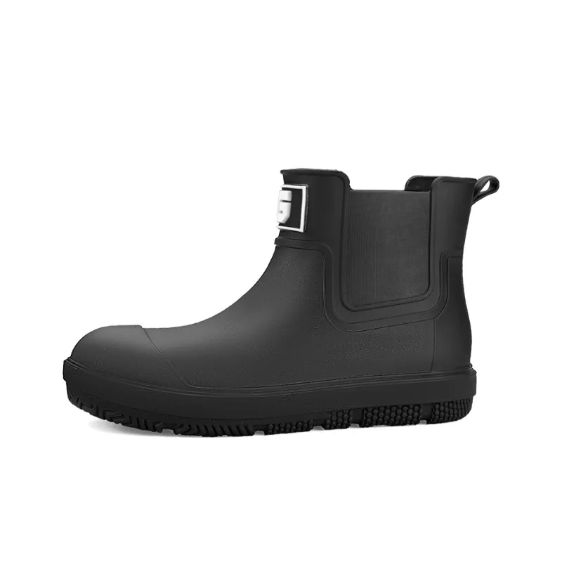 TAIHEYUAN Rain Boots Men Black/Black Red/Beige/Brown-0