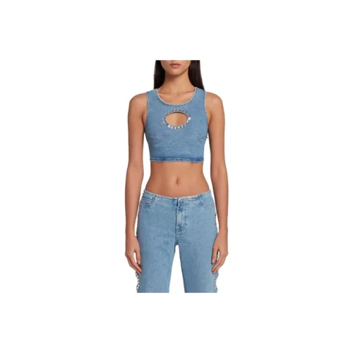 7 FOR ALL MANKIND Tank Top Women's Blue