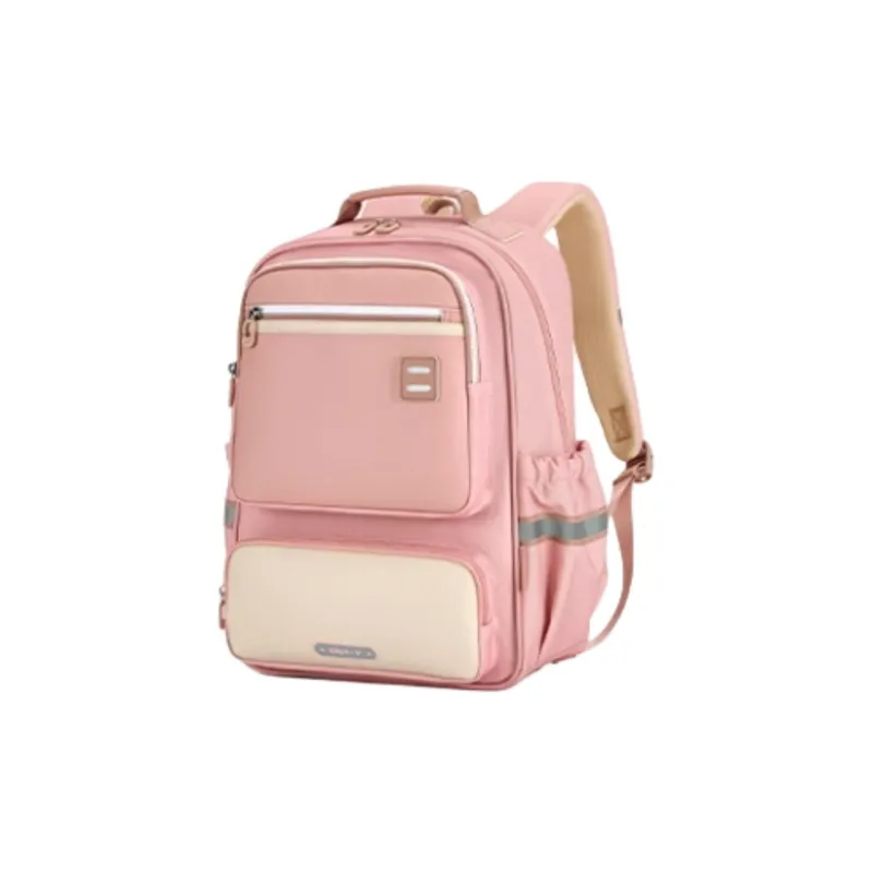 KALA·Y Fabric Backpack Student Backpack Kids' Lilac/Black Gold/Morandi Pink/Navy Blue/Poplar Green-8
