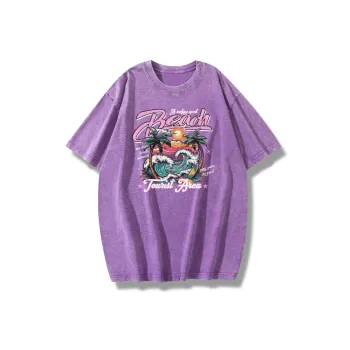 Oudifu Drop Shoulder Sleeve T Shirt Women's