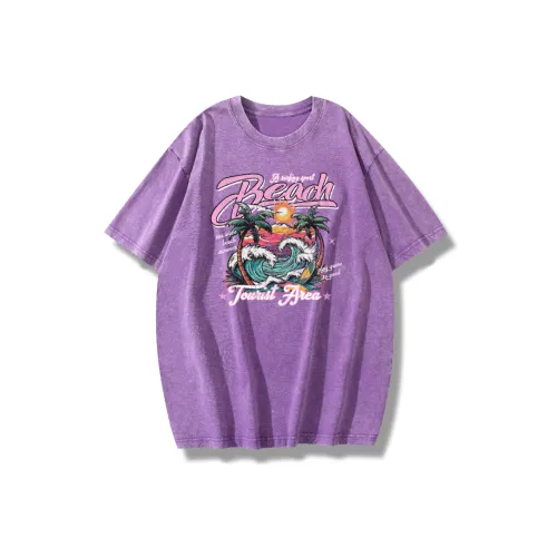 Oudifu Drop Shoulder Sleeve T Shirt Women's