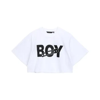 BOY BY BOY Crop Tops Women's White