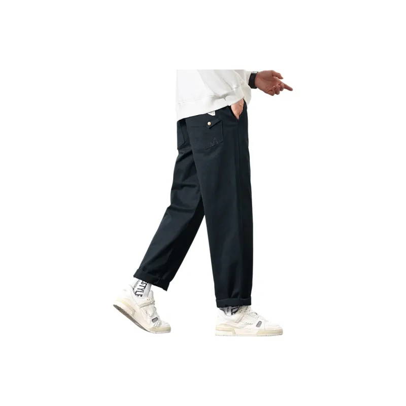 Humanism 1986 Casual Pants Unisex Navy Blue-0