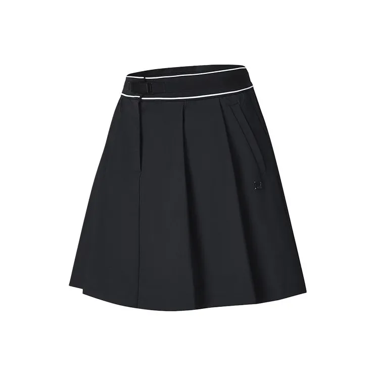 FILA Golf Series SS25 Casual Short Skirts Women's Pitch Black BK-2