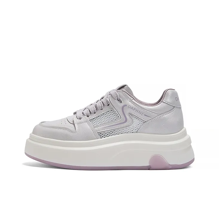 DAPHNE Anti Slip Wear Resistant Low Top Skateboard Shoes Women's Purple-0