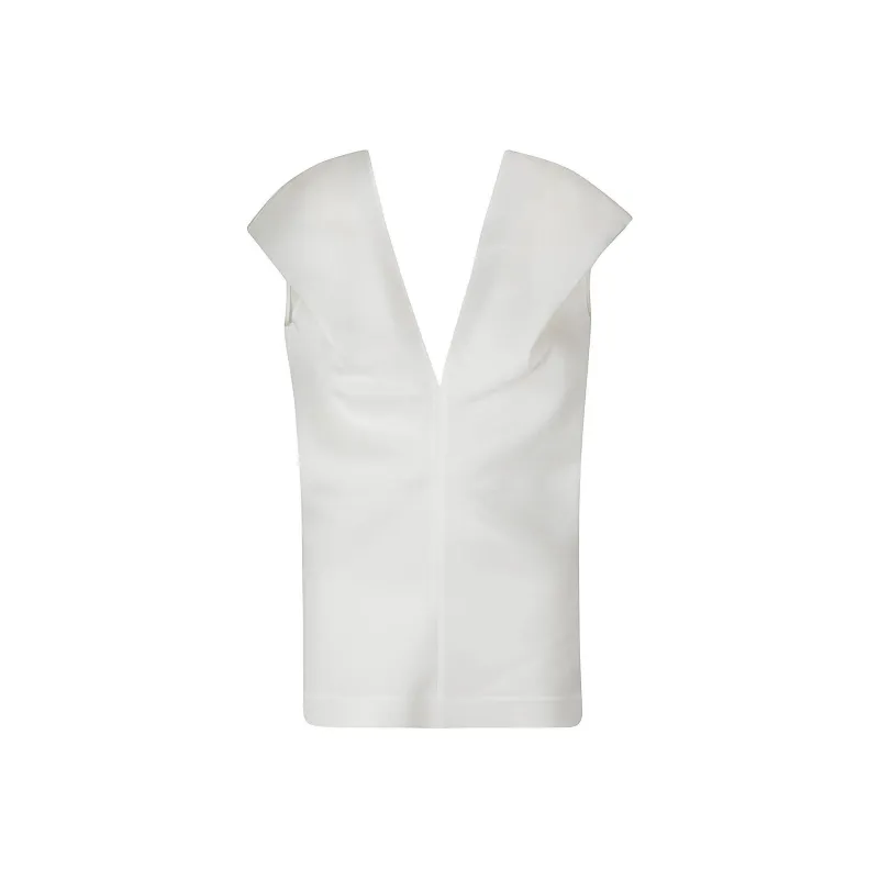 KHAITE Ami V Neck Top-0