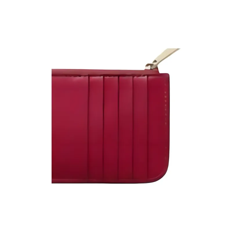 CARTIER Cow Leather Card Holder Women's Red-4