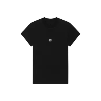 Givenchy 4G Embroidered Crewneck T Shirt