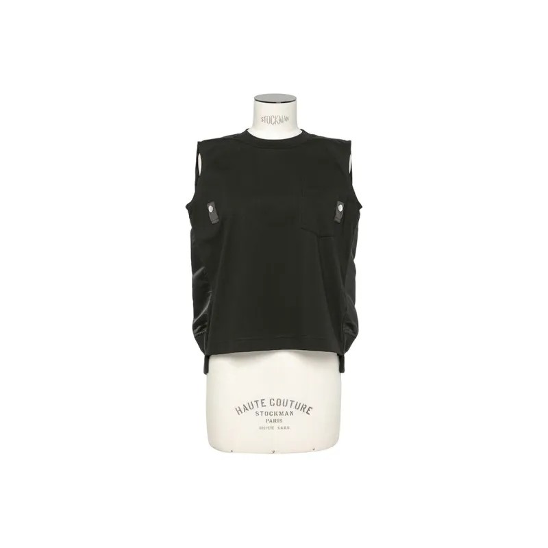 Sacai Contrasting panel Vest-0