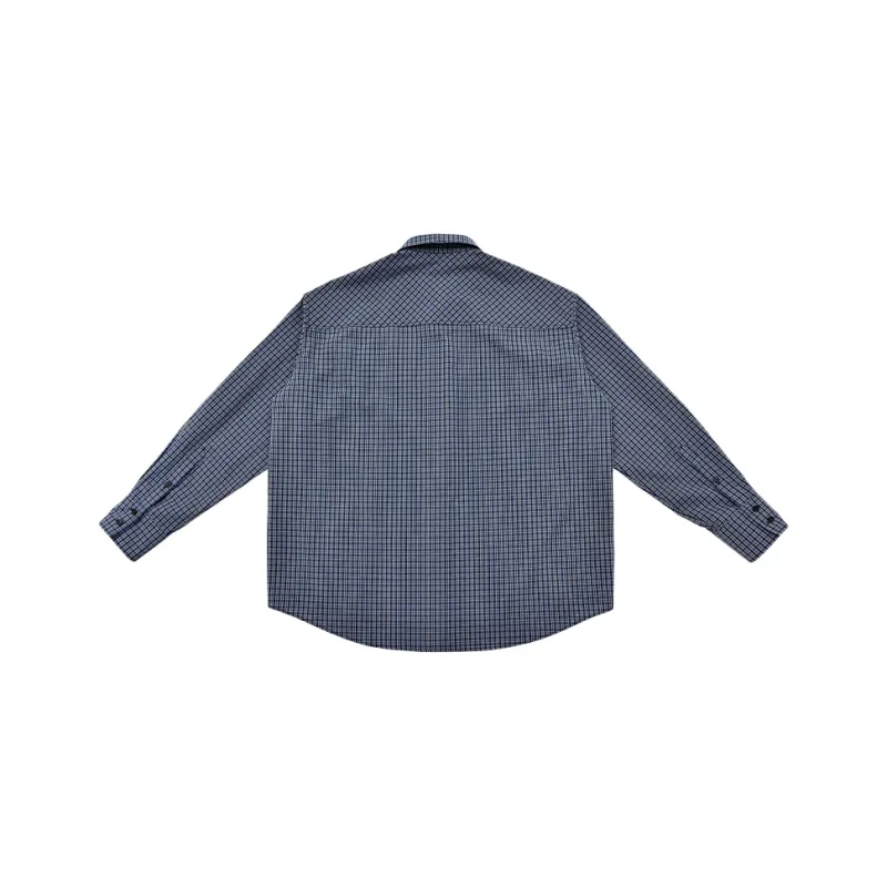 SINBOS Shirt Women's Haze Blue Plaid-1
