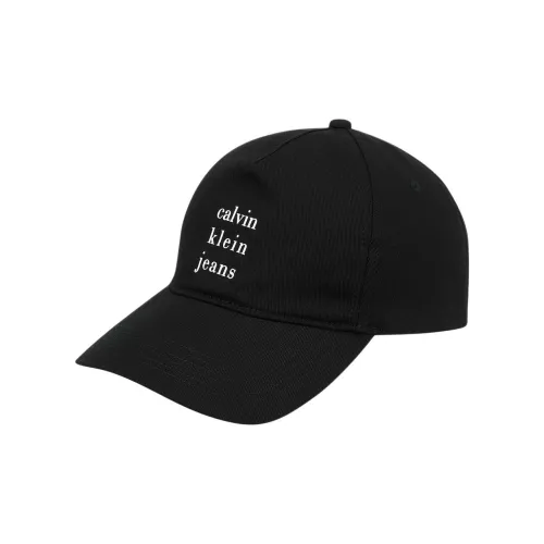 CALVIN KLEIN Cotton Baseball Caps Unisex Black