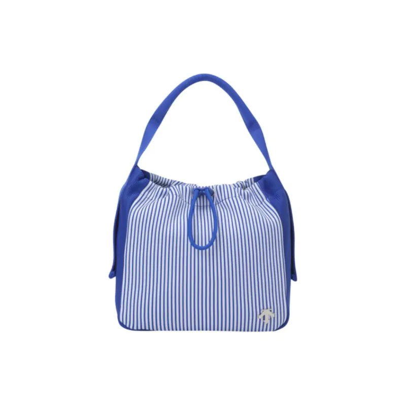 DESCENTE Polyester Handbag Mini Women's Blue & White-1