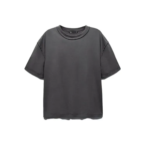ZARA T Shirts Women's Dark Gray