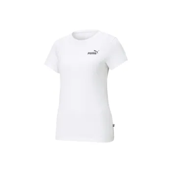 PUMA Essentials Small Logo Tee T-Shirt Women's White