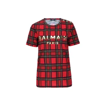 BALMAIN T-Shirts Women's Red
