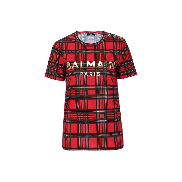 BALMAIN T-Shirts Women's Red-0