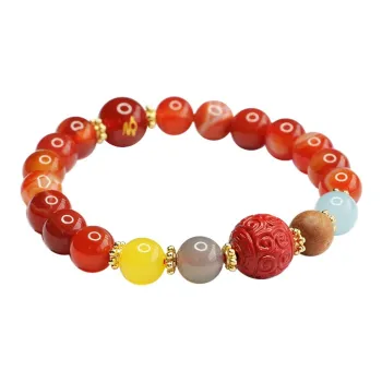 The Years Are Quiet Agate Bracelets Unisex