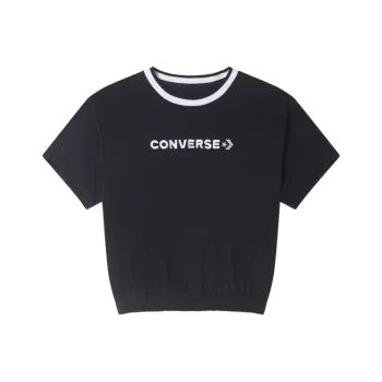Converse Crop Tops Women's Black