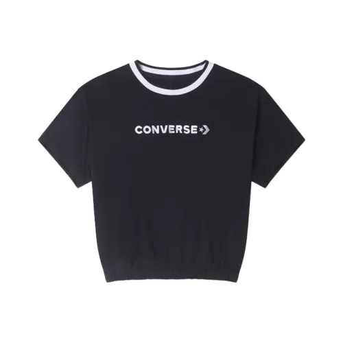 Converse Crop Tops Women's Black