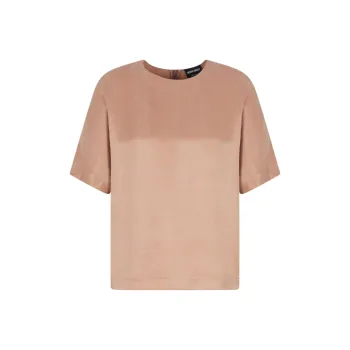 GIORGIO ARMANI Cupro And Viscose Crew neck Blouse