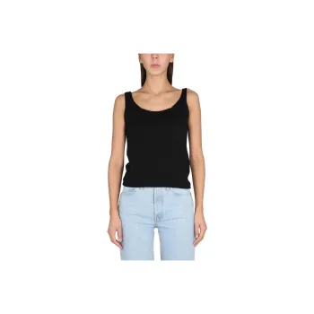 ASPESI Scoop Neck Knitted Top