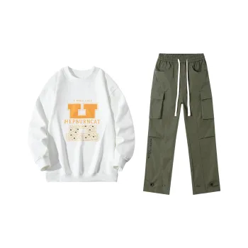 Hepburn Cat Sweatshirt Sets Unisex