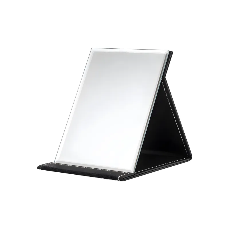 LUTEDAN Foldable Portable HD PU Leather Portable Makeup Mirror Grooming-10