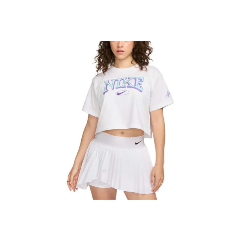 Nike Clothing T Shirts Women's White-0