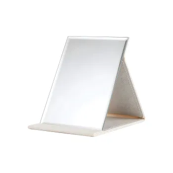 LUTEDAN Foldable Portable HD PU Leather Portable Makeup Mirror Grooming