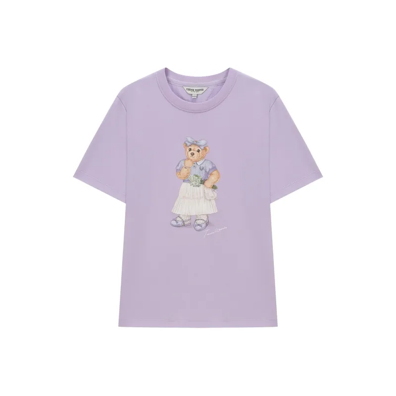 Teenie Weenie T Shirt Women's Light Purple-0