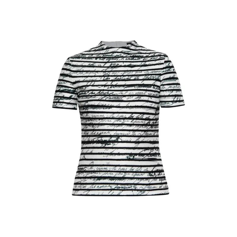 BALMAIN Striped Love Letter Top-0