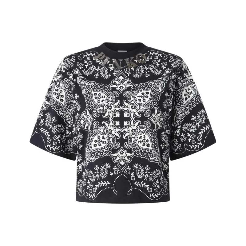PINKO Paisley Print T shirt-0
