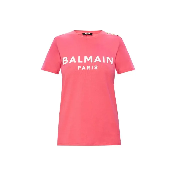 BALMAIN T-Shirts Women's Pink-0