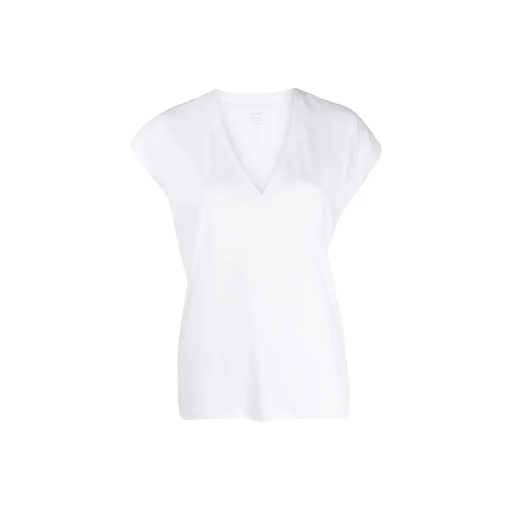 FRAME Le Mid Rise V Neck T Shirt-0
