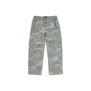 THUG CLUB Casual Pants Unisex Gray Green