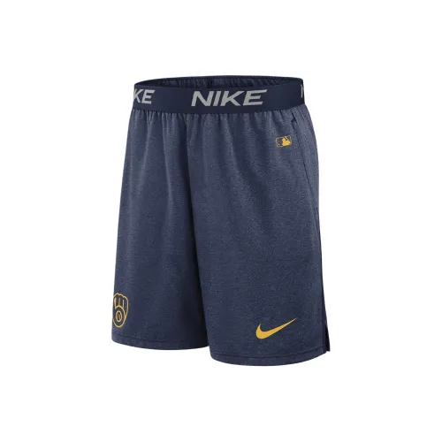 nike Rose Milwaukee Brewers Authentic Collection Practice Men's nike Rose Dri FIT Mlb Shorts