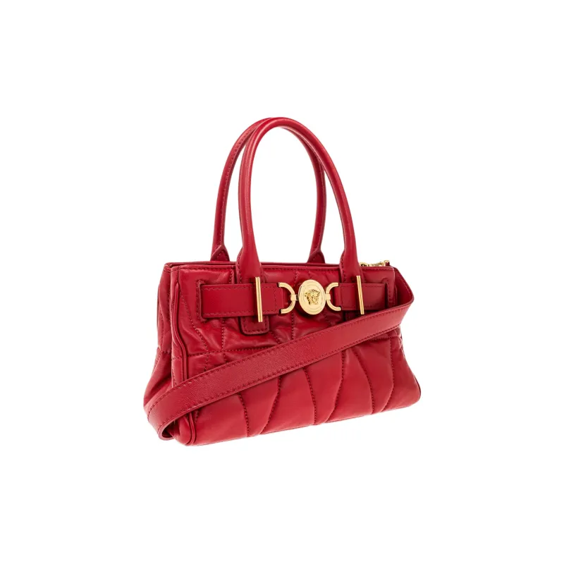 FANSIZHE Medusa '95 Genuine Leather Shoulder Bag, Crossbody Bag, Handbag Women's Red-1