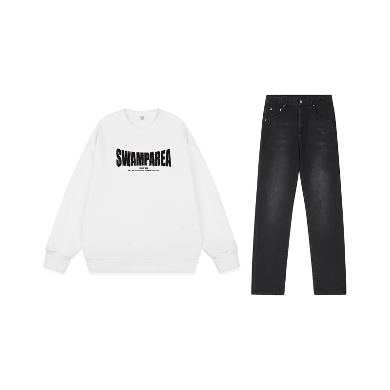SWAMP AREA Sweatshirt Sets Unisex-19