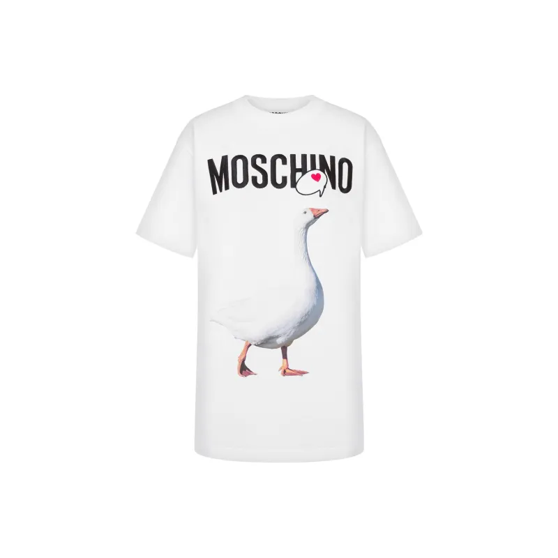 MOSCHINO Logo Printed Crewneck T Shirt-0