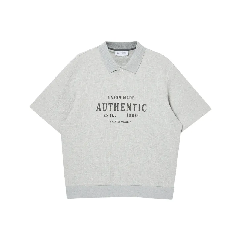 JACK JONES· Polo Shirt Men's G41 Light Heather Gray-0