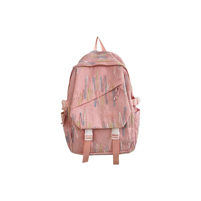 H YXIANG Nylon Backpack Large Size Unisex Multicolor-3