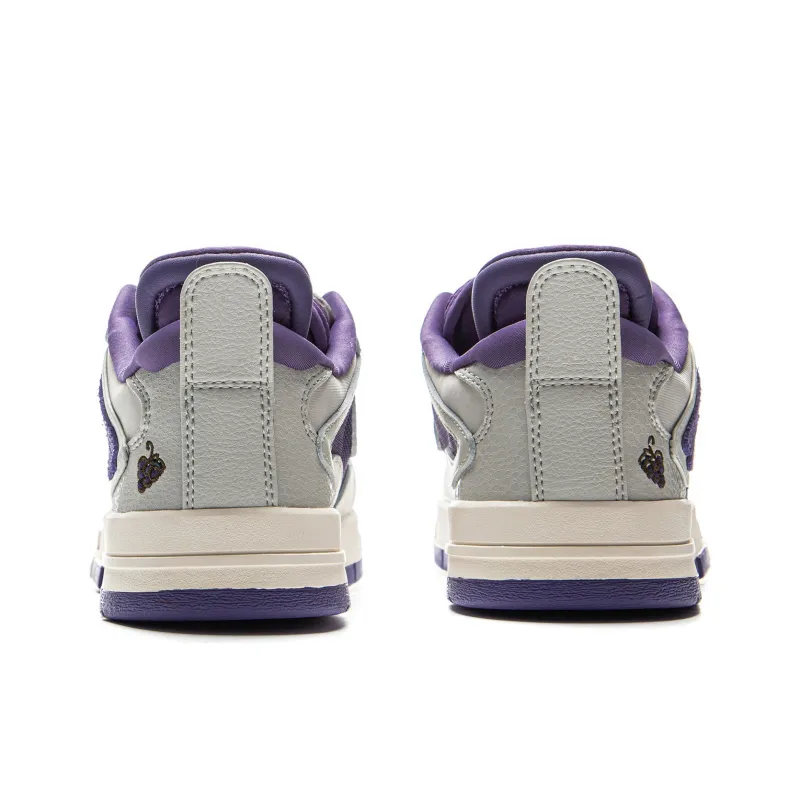 LiNing Wei Wu PRO Coverage Slip Resistant Low Top Skateboard Shoes Women's Gray Purple-5